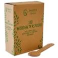 Swantex Wooden Disposable Teaspoons 100s Swantex Wooden Disposable Teaspoons 100s