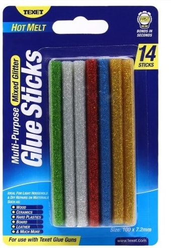 Texet Glue Sticks Mixed Colours 14s (GS-MCPACK14F)