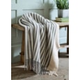 The Lyndon Company Tlc Gorgan Throw Cream/charcoal 170cm The Lyndon Company Tlc Gorgan Throw Cream/charcoal 170cm