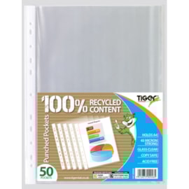 Tiger A4 Punched Pockets 50s Tiger A4 Punched Pockets 50s