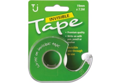 Tj Invisible Tape 19mm x 7.5m With Dispenser (TJ15)