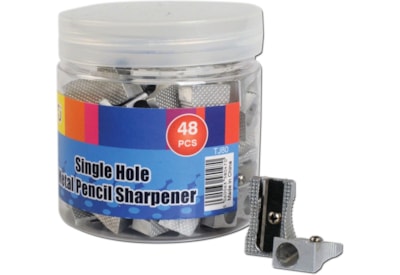Single Hole Metal Pencil Sharpener In Jar 48s (TJ80) Single Hole Metal Pencil Sharpener In Jar 48s (TJ80)