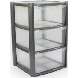 Tml 3drawer Tower Black Tml 3drawer Tower Black