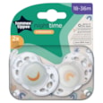 Tommee Tippee Night Soothers 18-36months 2pk Tommee Tippee Night Soothers 18-36months 2pk