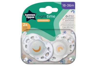 Tommee Tippee Night Soothers  18-36months 2pk (TT43340094)