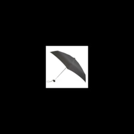 Totes Isotoner Totes Compact Round Plain Black Umbrella (8308BLK)