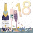 18th Bubbly Birthday Card (TP0024KW)
