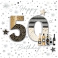 Ling Design Happy 50 Birthday Card Ling Design Happy 50 Birthday Card