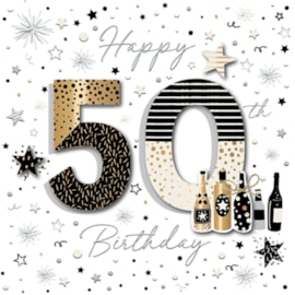 Happy 50 Birthday Card (TP0049NW)