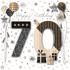 Ling Design Happy 70 Birthday Card Ling Design Happy 70 Birthday Card