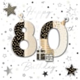 Ling Design Happy 80 Birthday Card Ling Design Happy 80 Birthday Card