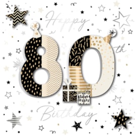 Happy 80 Birthday Card (TP0052NW)