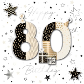 Ling Design Happy 80 Birthday Card Ling Design Happy 80 Birthday Card