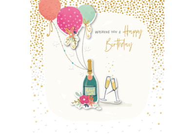 Champagne Pop Fizz And Balloons Birthday Card Champagne Pop Fizz And Balloons Birthday Card
