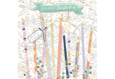 Festoon Birthday Candles Birthday Card (TP0094KW)