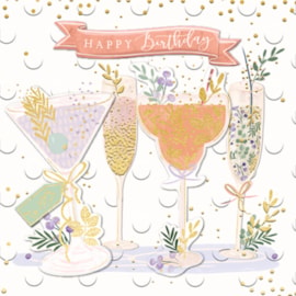 Festoon Birthday Drinks Birthday Card (TP0099KW)