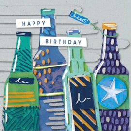 Zaffer Birthday Bottles Card Zaffer Birthday Bottles Card