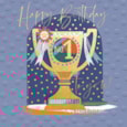 Ling Birthday Trophy Birthday Card Ling Birthday Trophy Birthday Card