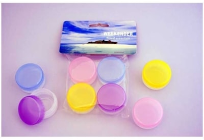 Travel Set 4xrnd Pots Asst Travel Set 4xrnd Pots Asst