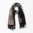 Butterfly Fashion Reversible Tree Scarf Camel Butterfly Fashion Reversible Tree Scarf Camel