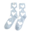 Miss Sparrow Fluffy Heart Socks Denim Miss Sparrow Fluffy Heart Socks Denim