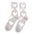 Miss Sparrow Fluffy Heart Socks Grey Miss Sparrow Fluffy Heart Socks Grey