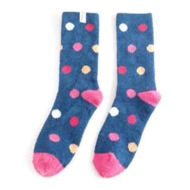 Miss Sparrow Fluffy Spots Socks Navy Miss Sparrow Fluffy Spots Socks Navy