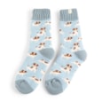 Miss Sparrow Winter Jack Russells Socks Powder Blue Miss Sparrow Winter Jack Russells Socks Powder Blue