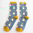 Miss Sparrow Fluffy Socks Baby Penguins Denim Miss Sparrow Fluffy Socks Baby Penguins Denim
