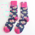 Miss Sparrow Winter Socks Pretty Pigs Navy Miss Sparrow Winter Socks Pretty Pigs Navy