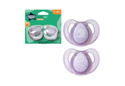 Tommee Tippee Essential Cherry Soother 6-18months 2pk Tommee Tippee Essential Cherry Soother 6-18months 2pk