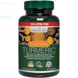 Natures Aid Turmeric 8200mg Xfill 40s Natures Aid Turmeric 8200mg Xfill 40s