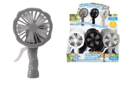 Friction Power Hand Fan In Dbx - 3 Asst Cols Friction Power Hand Fan In Dbx - 3 Asst Cols