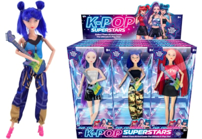 11.5" K-Pop Superstar Doll Set W/ Music Instruments 11.5" K-Pop Superstar Doll Set W/ Music Instruments
