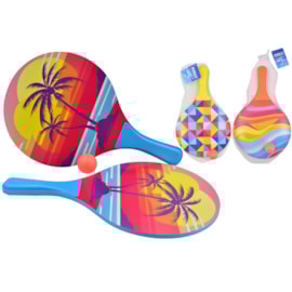 Nalu Neon Wooden Beach Bat And Ball Nalu Neon Wooden Beach Bat And Ball