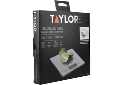 Taylor Kitchen Scale Touchless Tare 5kg Silver Taylor Kitchen Scale Touchless Tare 5kg Silver