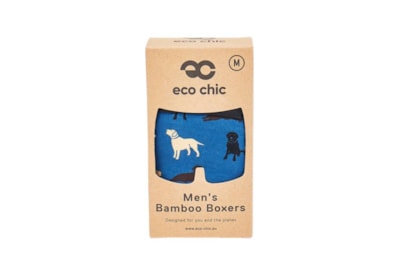 Eco Chic Navy Labradors Bamboo Underpants Large (U03NY-L)