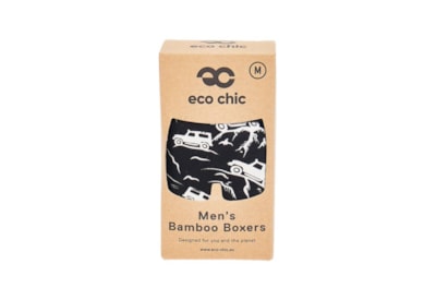 Eco Chic Black Landrovers Bamboo Underpants Large (U04BK-L)