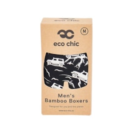 Eco Chic Black Landrovers Bamboo Underpants Medium (U04BK-M)