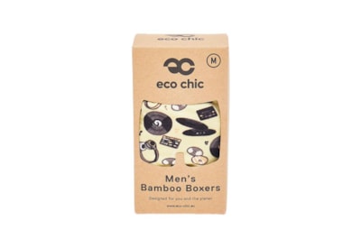 Eco Chic Beige Music Compilation Bamboo Underpants Medium (U05BG-M)