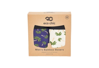 Eco Chic Palm Tree Bamboo Underpants 2pk Medium (U06-M)