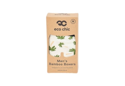 Eco Chic Beige Palm Tree Bamboo Underpants Medium (U06BG-M)