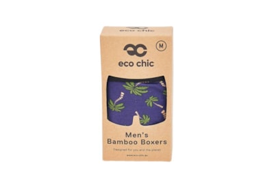 Eco Chic Purple Palm Tree Bamboo Underpants Medium (U06PP-M)