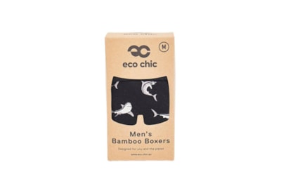 Eco Chic Black Sharks Bamboo Underpants Large Eco Chic Black Sharks Bamboo Underpants Large