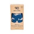 Eco Chic Blue Sharks Bamboo Underpants Large (U07BU-L)