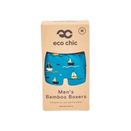Eco Chic Teal Yachts Bamboo Underpants Large Eco Chic Teal Yachts Bamboo Underpants Large