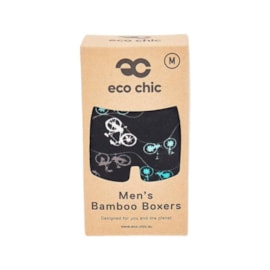 Eco Chic Black Bikes Bamboo Underpants Xlarge (U10BK-XL)