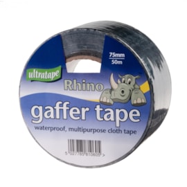 Ultratape Rhino Black Cloth Tape 50m (RH0043-50-BLK)