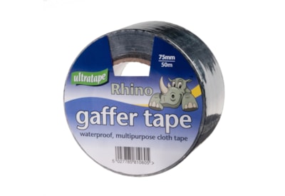 Ultratape Rhino Black Cloth Tape 50m (RH0043-50-BLK)