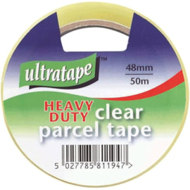 Ultratape Clear Parcel Tape 48mm x 50m Ultratape Clear Parcel Tape 48mm x 50m